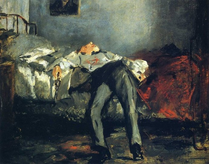 Samovražda, Édouard Manet (1877) - Wikimedia