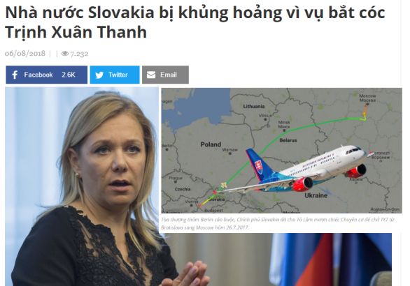 Ministerka vnútra Denisa Saková bola v stredu na titulke portálu Thaibao.de, ktorý je určený vietnamskej komunite v Nemecku a Európe. reprofoto a koláž - N