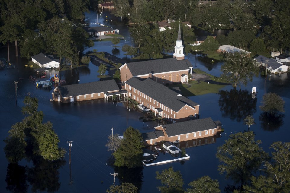 Zaplavené mesto Conway v Južnej Karolíne. Foto - ap