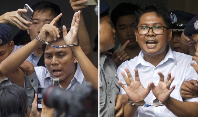 Dvaja mjanmarskí novinári odsúdení na sedem rokov väzenia. Foto – TASR/AP