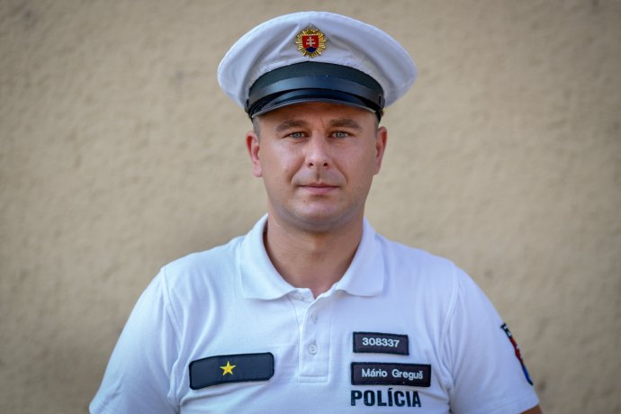 Policajt Mário Greguš. Foto N - Tomáš Benedikovič