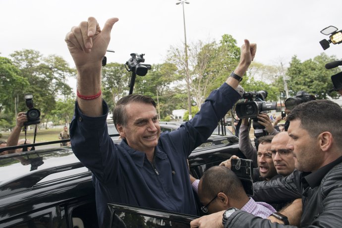 Brazilský prezident Jair Bolsonaro. Foto - AP