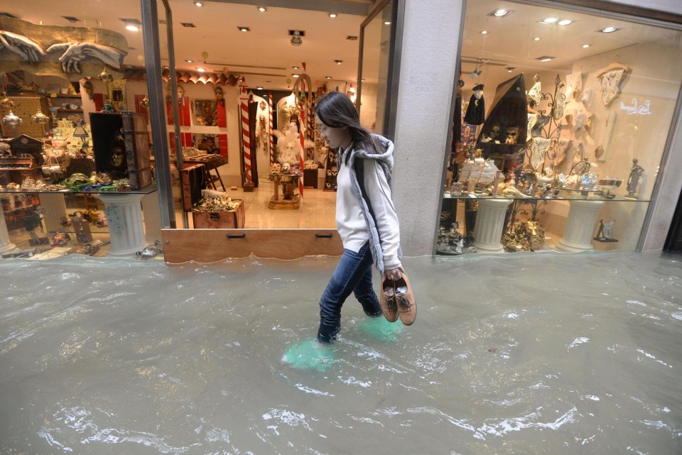 Záplavy v Benátkach. Foto - AP
