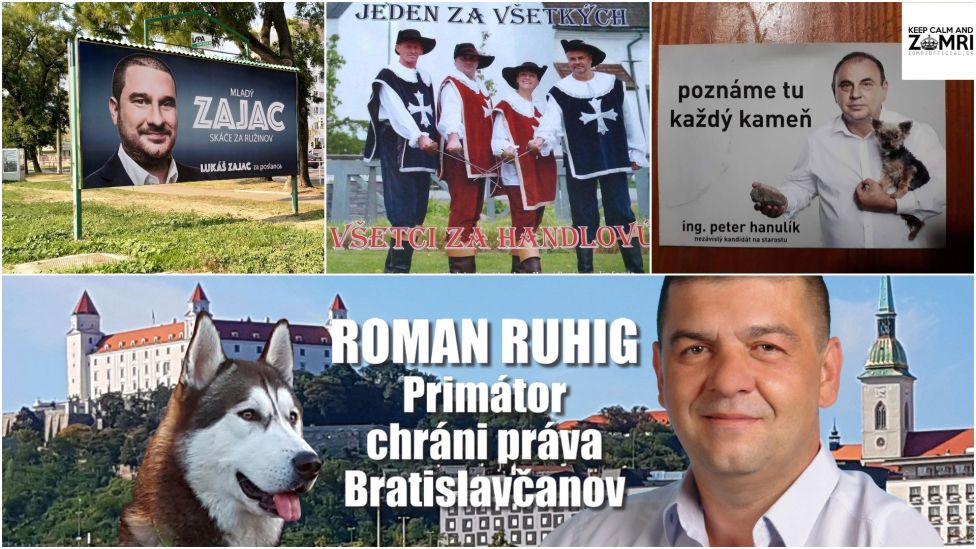 Komunálna kampaň môže byť rozmanitá. Foto - FB Jakuba Nedobu, Zomri, ruhigroman.sk