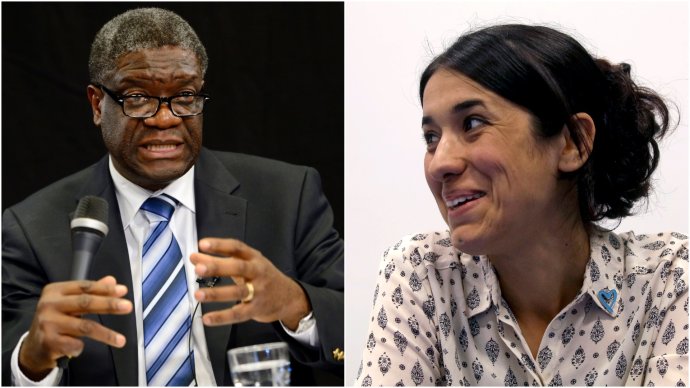 Denis Mukwege a Nadia Murad. Foto – TASR/AP