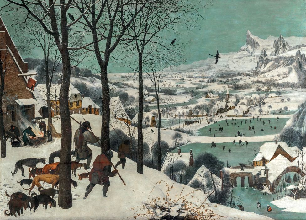 Pieter Bruegel st. - Lovci v snehu, 1565. © KHM-Museumsverband