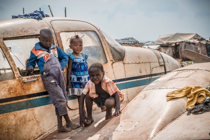 Letisko v Bangui slúži ako utečenecký tábor. Foto - Yann Libessart/Lekári bez hraníc