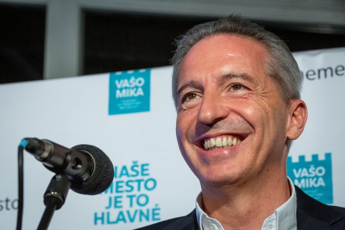 Václav Mika ako primátorský kandidát. Foto N - Tomáš Benedikovič