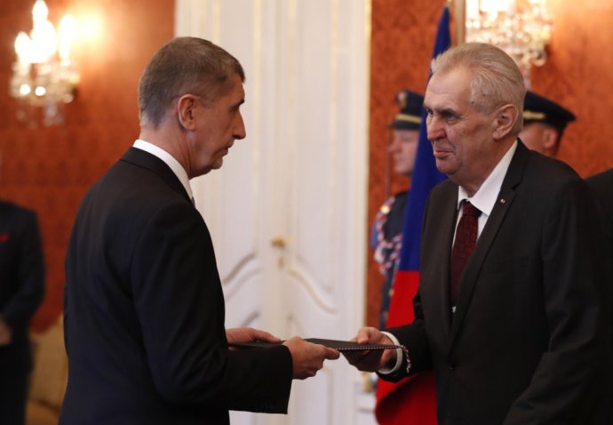 Premiér Babiš a prezident Zeman. Foto - TASR/AP
