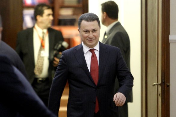 Bývalý macedónsky premiér Nikola Gruevski ušiel do Maďarska. Doma mal nastúpiť do väzenia za korupciu. Foto - TASR/AP