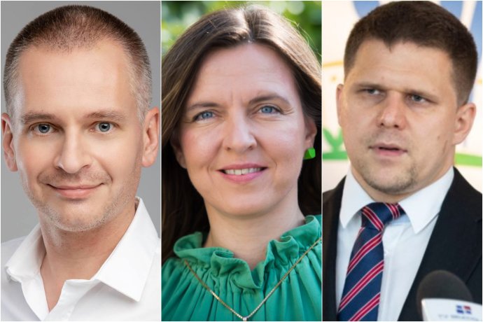 Noví bratislavskí starostovia. Zľava starosta Ružinova Martin Chren, starostka Starého Mesta Zuzana Aufrichtová a starosta Petržalky Ján Hrčka. Fotokoláž - foto N a tasr