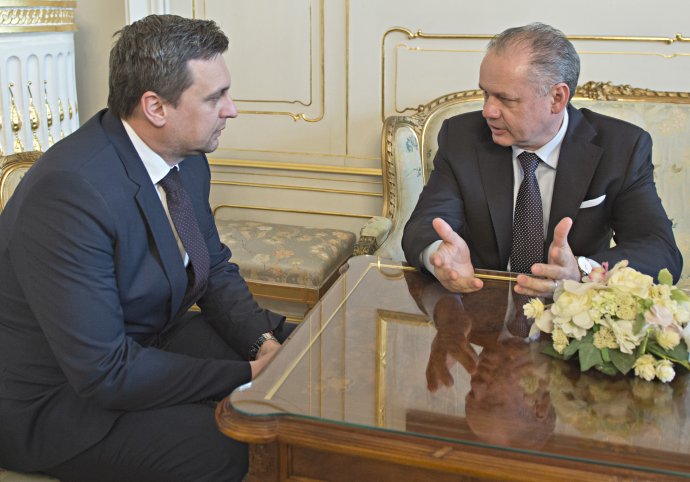 Andrej Danko v roku 2016 v Prezidentskom paláci na prijatí u Andreja Kisku.Foto - TASR