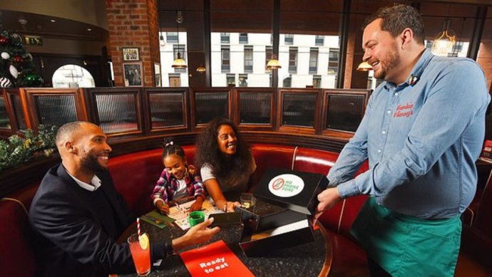 V reštaurácii Frankie & Benny's. Foto – Frankie and Benny's