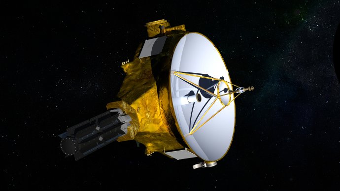 Ilustrácia NASA ukazuje sondu New Horizons. Foto - AP/NASA/JHUAPL/SwRI