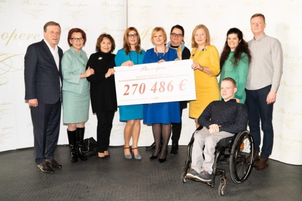 Rekordný výťažok z 19. ročníka Plesu v opere v plnej výške využijú mimovládne neziskové organizácie Nadácia pre deti Slovenska a Koalícia pre deti Slovensko na rozvoj programu, ktorý prispeje k zlepšeniu a rozšíreniu možností vzdelávania detí so zdravotným znevýhodnením | Foto: plesvopere.sk