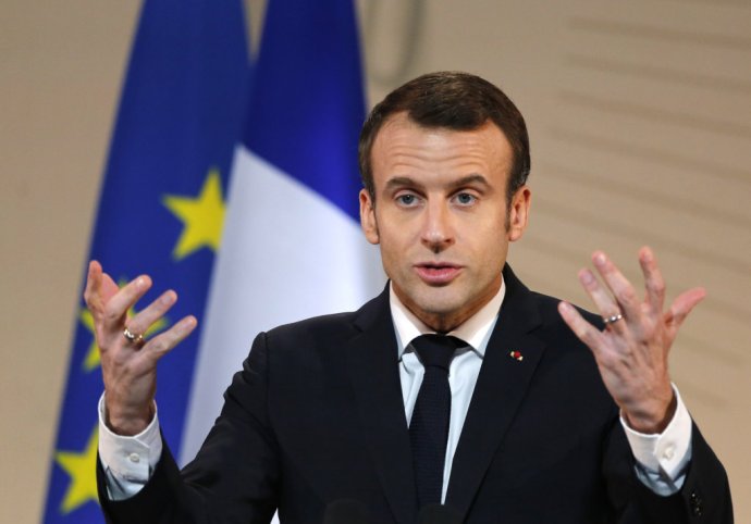 Francúzsky prezident Emmanuel Macron. Foto - TASR/AP