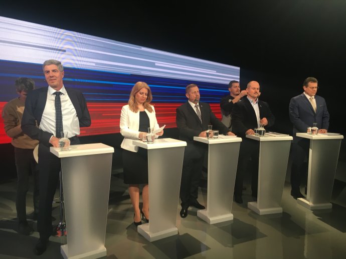Finálová prezidentská debata RTVS. Foto - RTVS