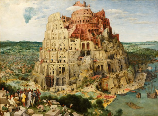 Babylonská veža (1563) od Petra Bruegela staršieho. Zdroj – Wikipédia