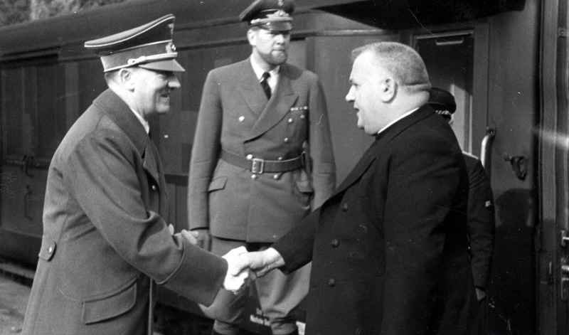 Adolf Hitler a Jozef Tiso. Foto - TASR