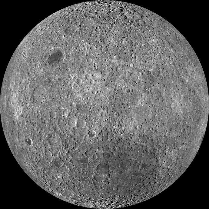 Odvrátená strana Mesiaca. Foto – NASA