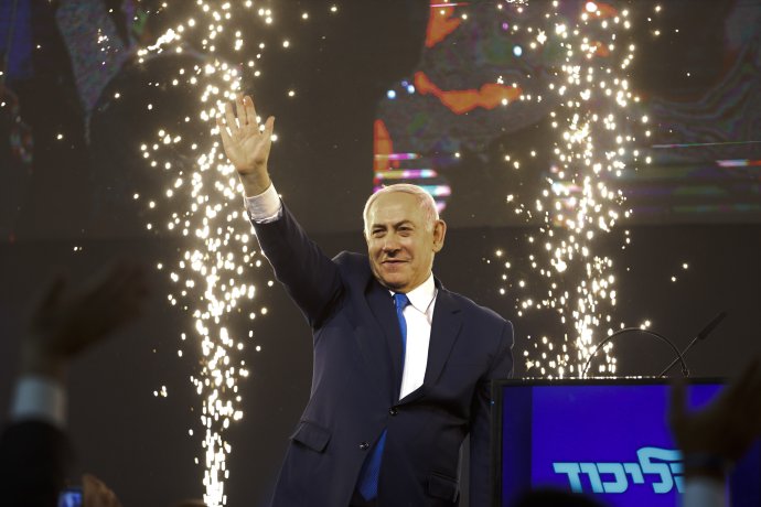 Benjamin Netanjahu si po voľbách polepšil. Foto - TASR/AP
