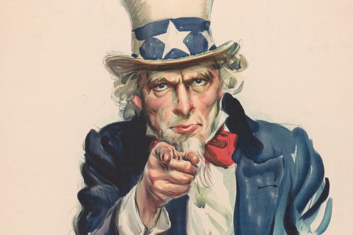 Hlasité odmietanie spolupráce s USA slúži viacerým politikom ako účinná téma na mobilizáciu voličov. Na obrázku postava Uncle Sam, symbol americkej federálnej vlády, s ktorou aktuálne Slovensko rokuje. Foto - Wikipedia