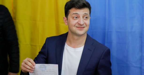 Nový ukrajinský prezident - komik: Zdroj CTV News