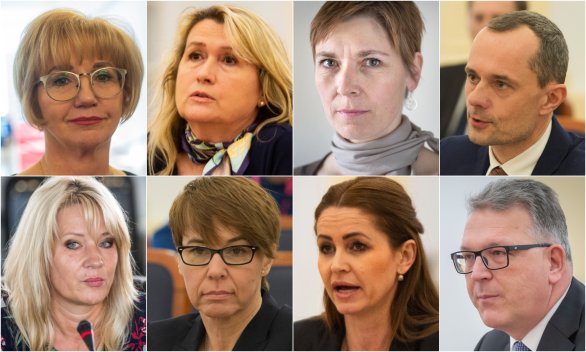Niektorí kandidáti: Katarína Čechová, Soňa Mesiarkinová, Eva Kováčechová, Radoslav Procházka, Eva Fulcová, Zuzana Pitoňáková, Edita Pfundtner a Ladislav Duditš. Foto – N a TASR