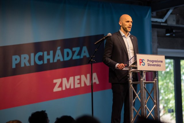 Michal Truban na sneme PS. Foto - Progresívne Slovensko