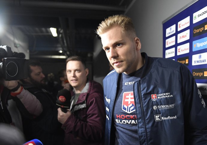 Erik Černák na reprezentačnom zraze. Foto - TASR