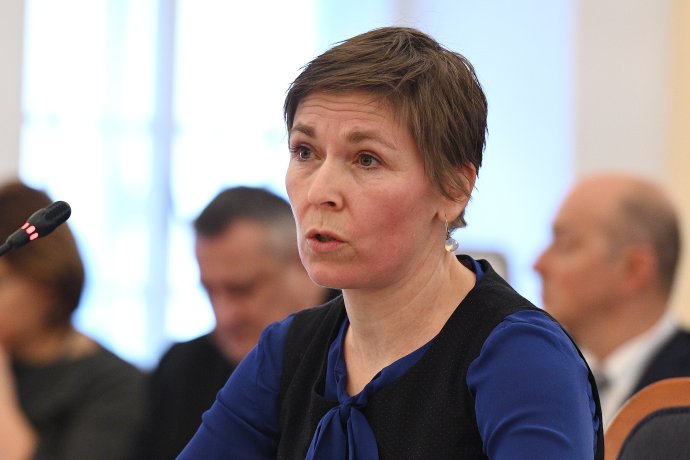 Eva Kováčechová počas verejného vypočutia pred ústavnoprávnym výborom. Foto - TASR