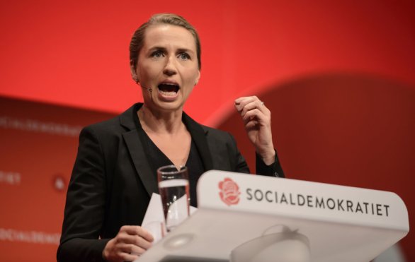 Líderka dánskych sociálnych demokratov Mette Frederiksenová je favoritkou na post premiérky. Foto - TASR/AP