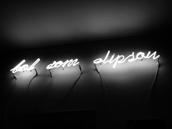 Bol som elipsou, neón. Foto - Peter Anderovský