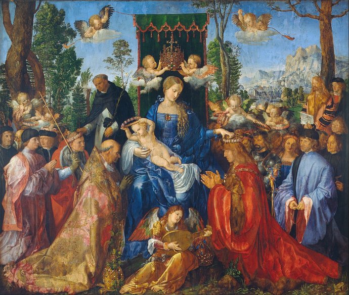 Albrecht Dürer - Feast of Rose Garlands. Foto - Google Art Project
