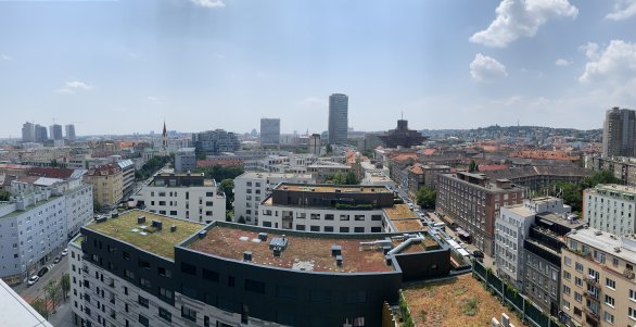 Vegetačné strechy v centre Bratislavy. Foto – Corwin