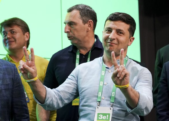 Volodymyr Zelenskyj dosiahol v nedeľu to, čo pred ním žiaden politik. Foto - TASR/AP