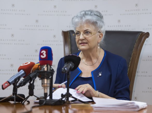 Predsedníčka Najvyššieho súdu Daniela Švecová. Foto - TASR