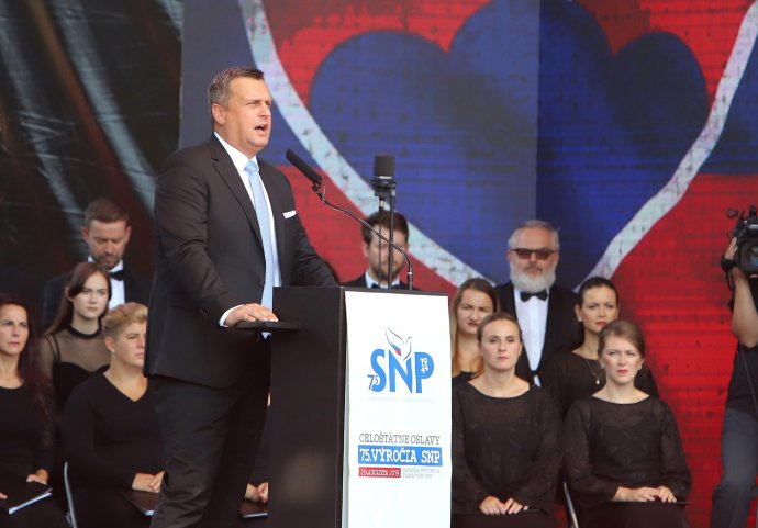 Andrej Danko na oslavách SNP v Banskej Bystrici. Foto - TASR