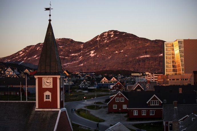 Mesto Nuuk v Grónsku. Foto - tasr/ap
