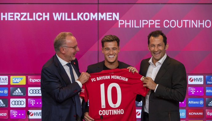 Philippe Coutinho prišiel do Bayernu na hosťovanie z Barcelony. Foto - Peter Kneffel/dpa via AP
