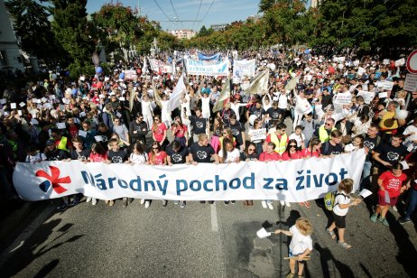 Pochod za život. Foto N – Tomáš Benedikovič