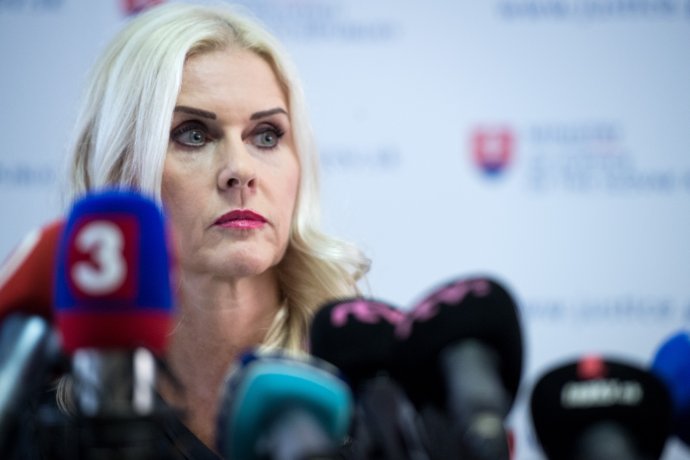 Monika Jankovská oznamuje odchod z funkcie štátnej tajomníčky. Foto N - Vladimír Šimíček