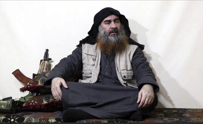 Líder Dáišu, takzvaného Islamského štátu, Abú Bakr Bagdádí. Foto - TASR/AP