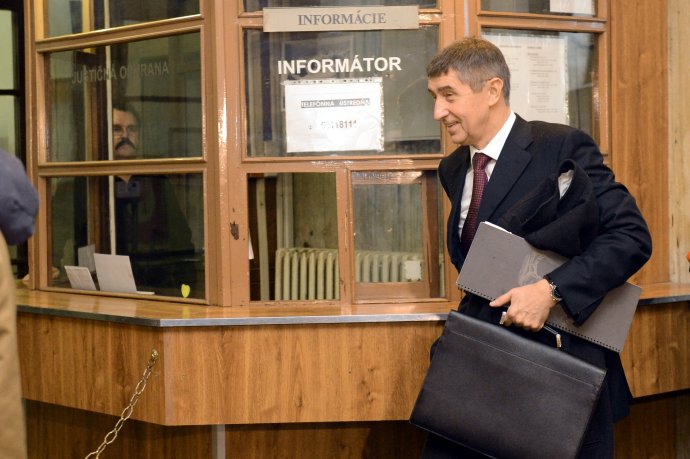 Babiš na pojednávaní v bratislavskom Justičnom paláci v roku 2014. Foto - TASR