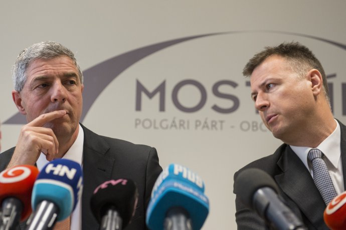 Bugár Béla és Gál Gábor 2018-ban. Fotó - TASR/Michal Svítok