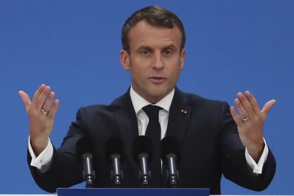 Francúzsky prezident Emmanuel Macron. Foto- TASR/AP