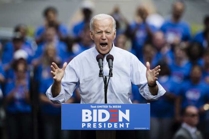 Joe Biden na mítingu v Filadelfii. Foto - tasr/ap