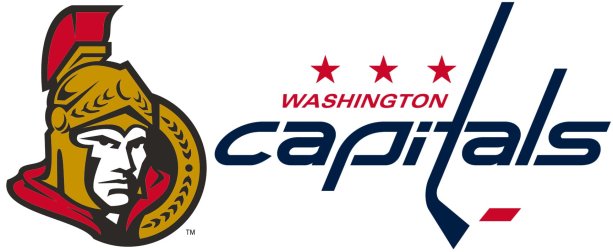 Tímy reprezentujúce hlavné mestá oboch krajín: Ottawa Senators a Washington Capitols. Zdroj – sportslogos.net