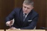Robert Fico počas utorkovej parlamentnej schôdze. Foto - TASR