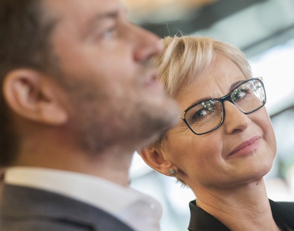 Mária Šofranko na ohlásení kandidátky OĽaNO. Foto – TASR
